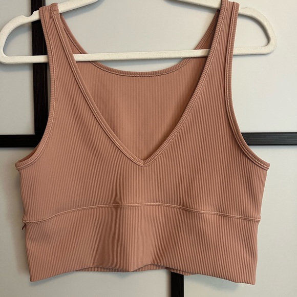 lululemon athletica Tops - SOLD Lululemon Power Pivot Ribbed Tank Top! Color Pink Clay
